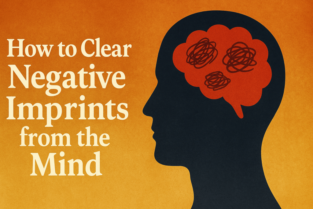 How to Clear Negative Imprints from the Mind