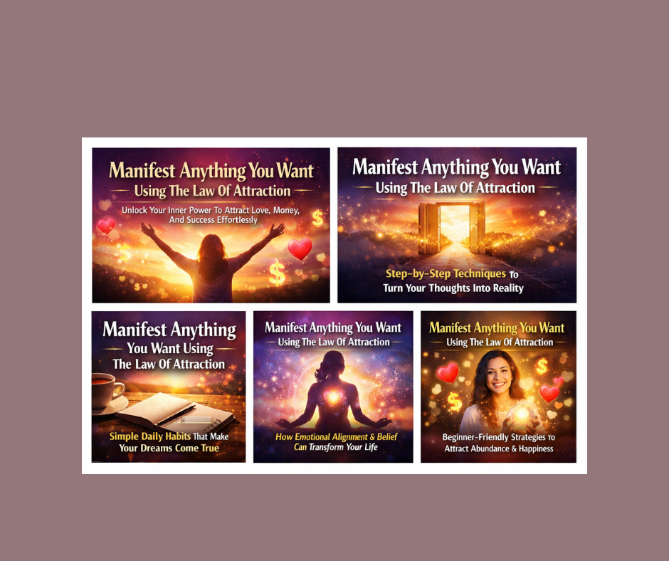 Learn how to manifest anything you want using the law of attraction with simple proven techniques to attract love, money, success, and happiness naturally.