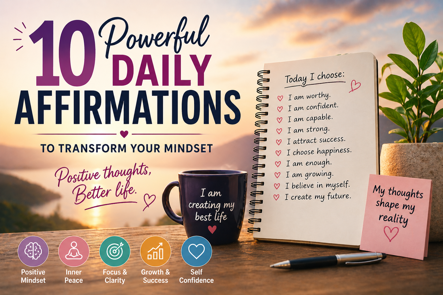 10 Powerful Daily Affirmations to Transform Your Mindset ...